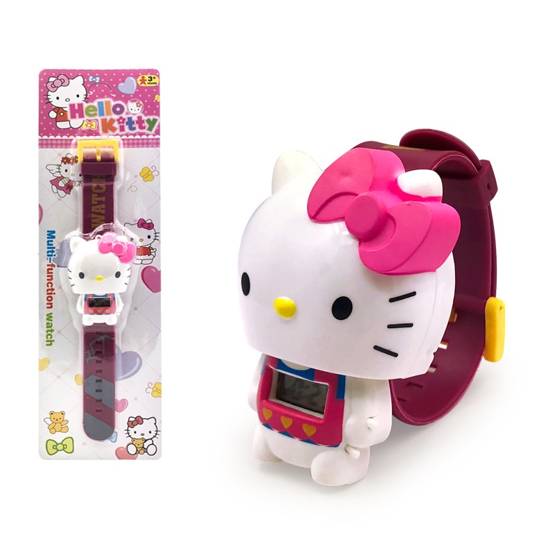 SUGE  Đồng Hồ Đeo Tay Biến Hình Hoạt Hình Mini Người Sắt Mickey Avengers Dành Cho Trẻ Em