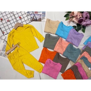 Bộ thun lạnh PEE KA BOo dài tay cho bé