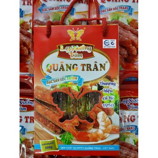  Lạp xưởng tôm Quảng Trân ngon mới an toàn 500g - Đức Huê store 