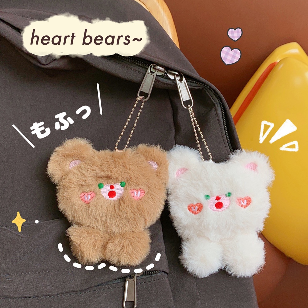 Móc Khóa, Huy Hiệu, Ghim Cài Áo, Balo Hình Gấu Love Bears 2in1