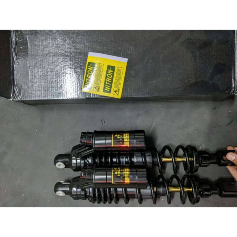 Phuộc RCB NITRON bình dầu full đen ty vàng dành riêng cho SHVN 38cm