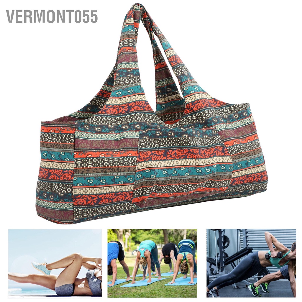 Vermont055 Thoáng khí Quá khổ Phong cách Dân tộc Gói hành lý Túi Quần áo thể dục Du lịch