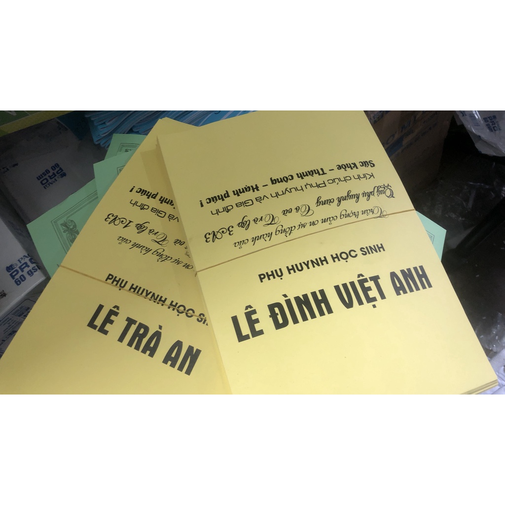 Đơn in của khách