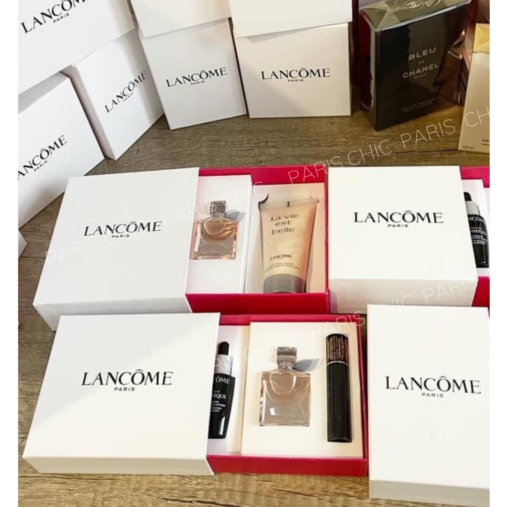 Set tinh chất trẻ hoá da Lancome Advanced Génifique 10ml và kem ngày nâng cơ chống lão hóa 15ml