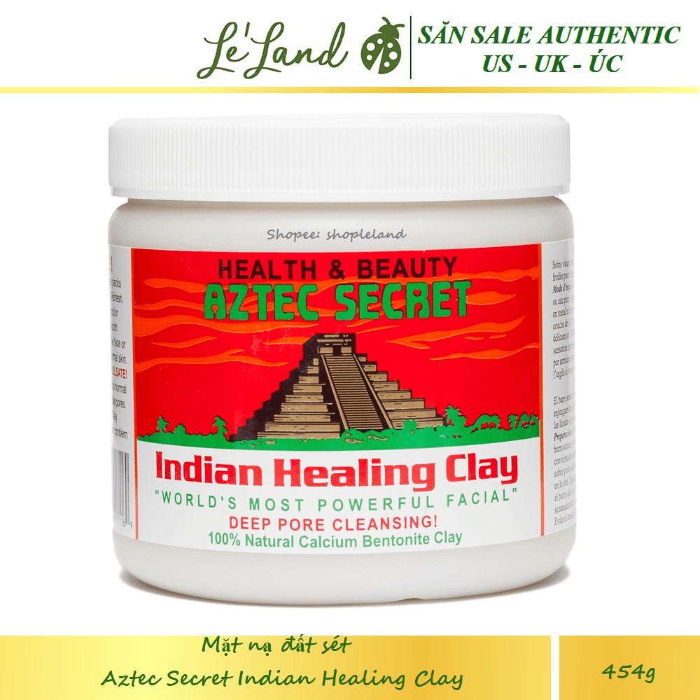 Bill US - Mặt nạ đất set Aztec Secret Indian Healing Clay 454g