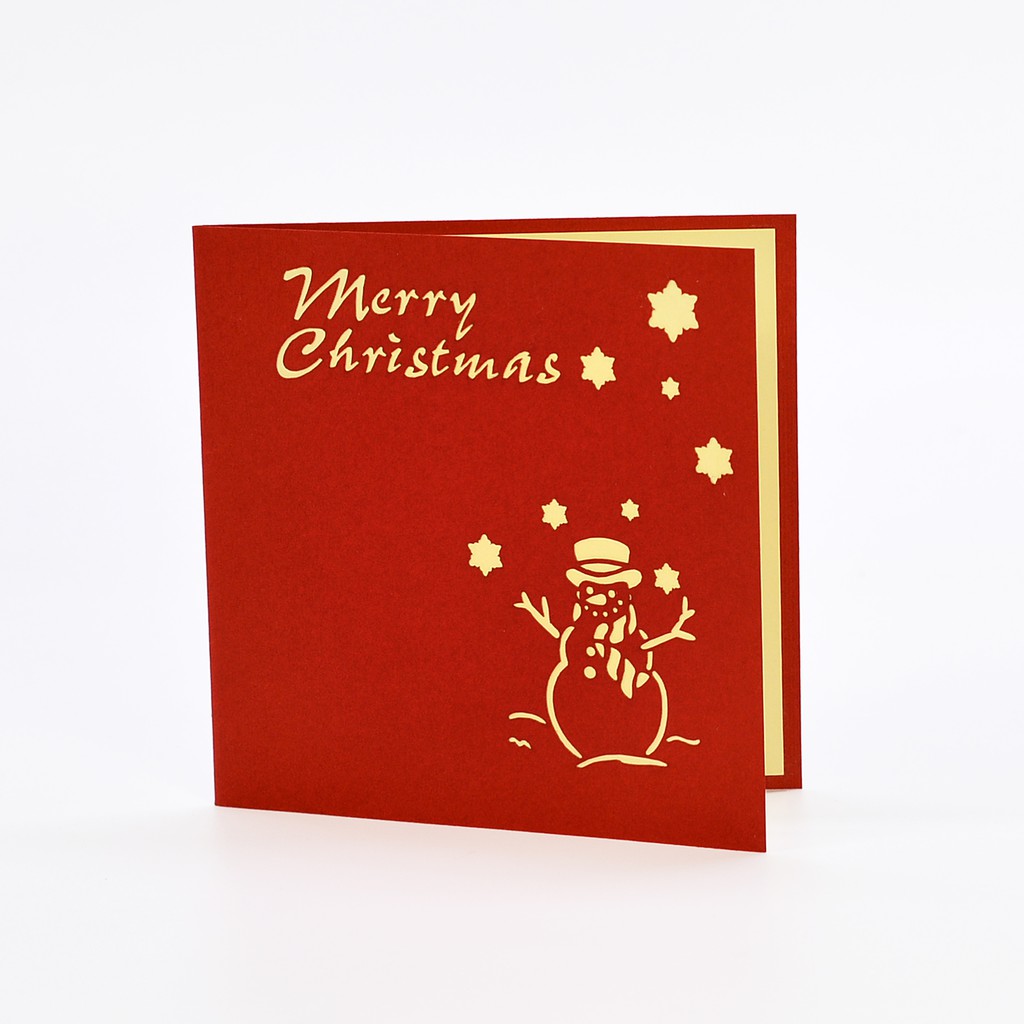 NHIỀU MẪU - Thiệp 3D Noel, thiệp Giáng Sinh Handmade, thiệp nổi HMG, Quà Tặng Người Thân Ý Nghĩa