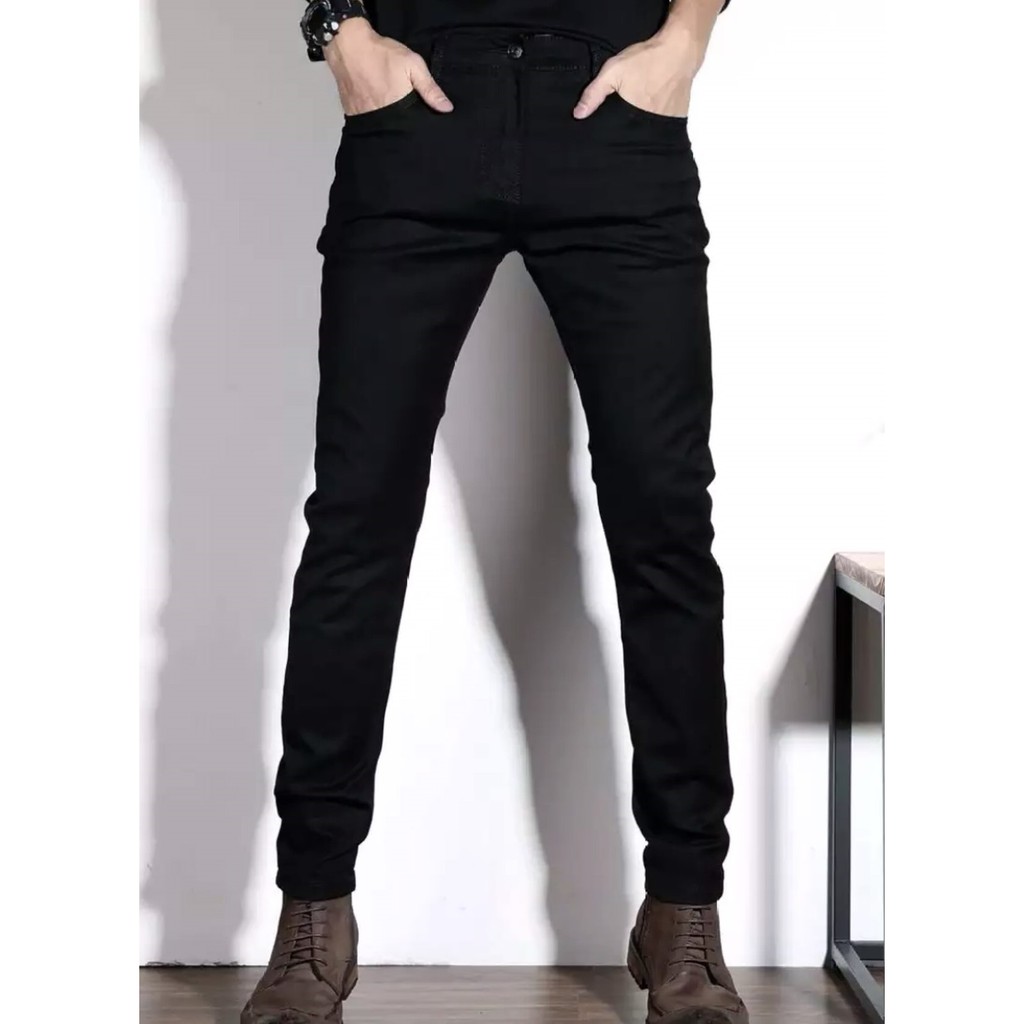 Ảnh thật, Quầnjean Nam Đen .Quần jean nam đen trơn Cao Cấp Hàn Quốc -shopthunsi01 | BigBuy360 - bigbuy360.vn