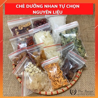 Chè dưỡng nhan đẹp da nguyên liệu nấu chè dưỡng nhan tự chọn 10g đủ vị