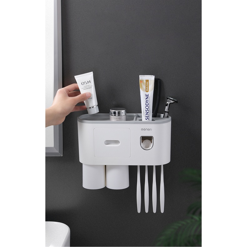 Kệ nhà tắm Oenon có nhả kem tự động