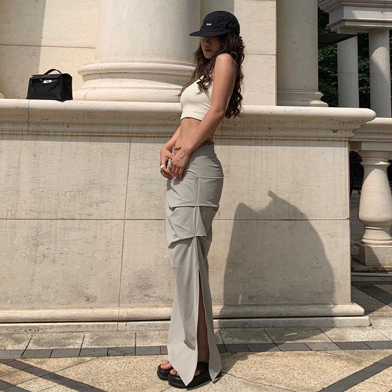 Chân Váy Xếp Ly Dáng Ôm Phong Cách Âu Mỹ Thời Trang Mùa Hè Quyến Rũ Cho Nữ