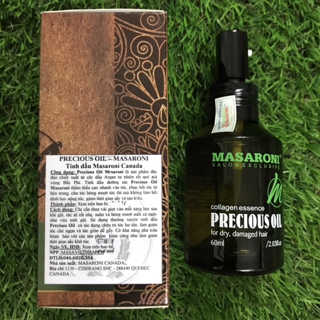 Tinh dầu dưỡng tóc Masaroni Argan Precious Oil 60ml