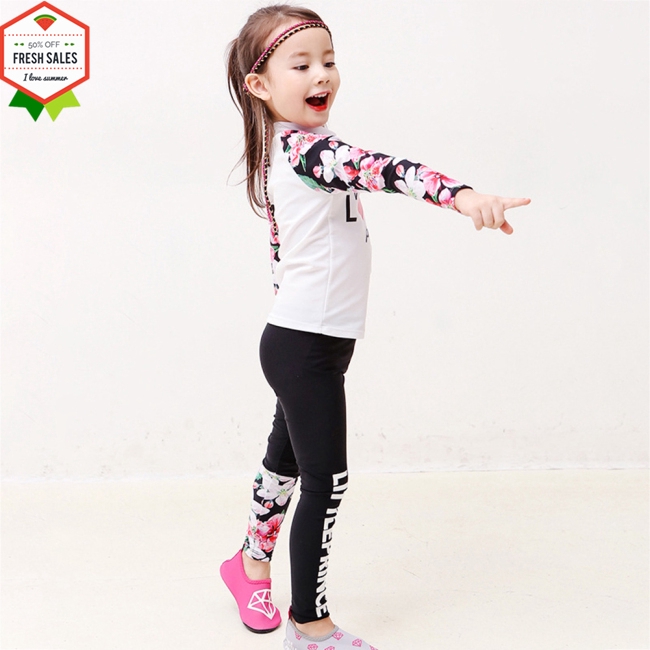 Bộ Đồ Bơi 2 Mảnh Tay Dài Cho Bé Trai & Gái