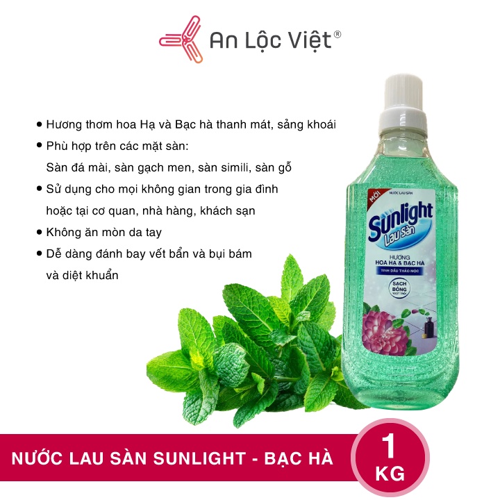 Nước lau sàn Sunlight 900g nhiều loại