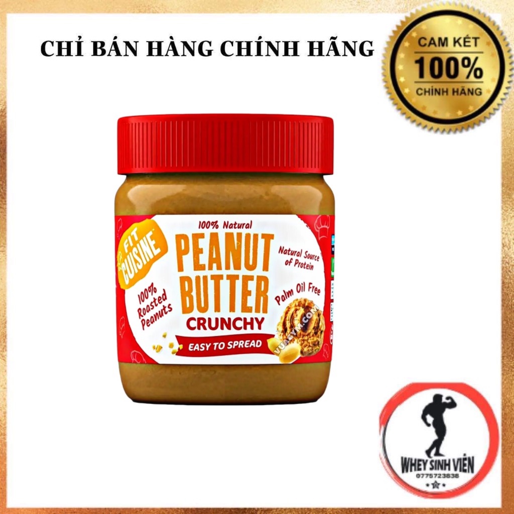 [Giá hủy diệt] [Chính hãng] Bơ Đậu Phộng Hỗ Trợ Giảm Cân APPLIED NUTRITION FIT CUISINE PEANUT BUTTER SMOOTH - UK