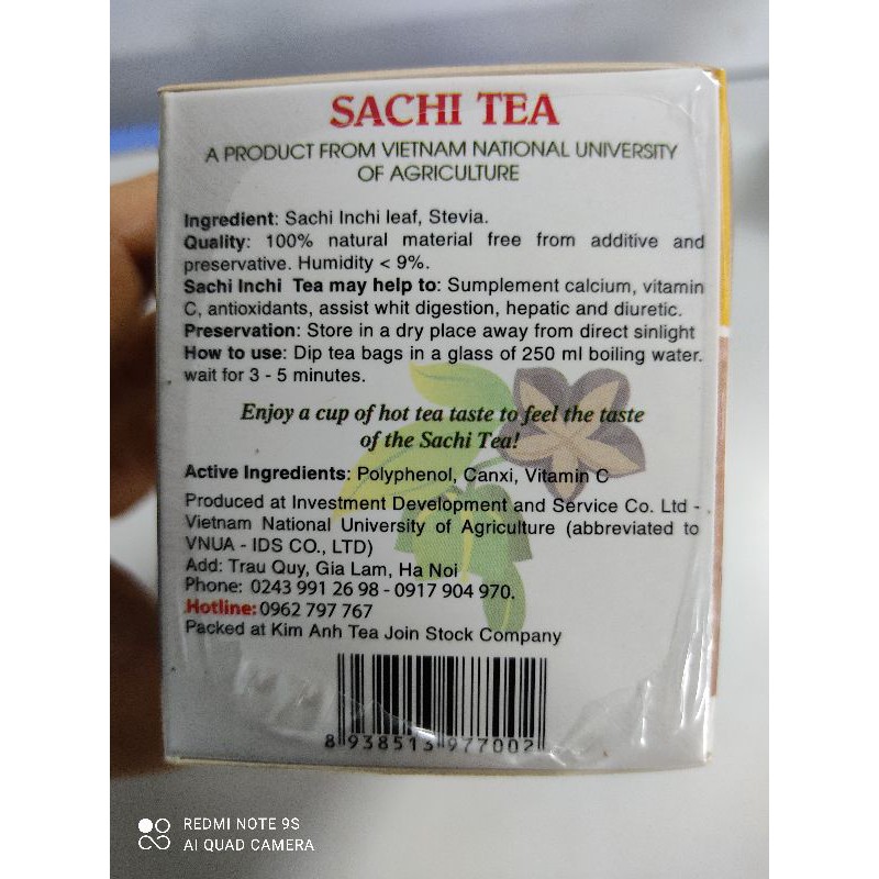 Trà Sachi - sản phẩm của Học viện nông nghiệp Việt Nam | BigBuy360 - bigbuy360.vn