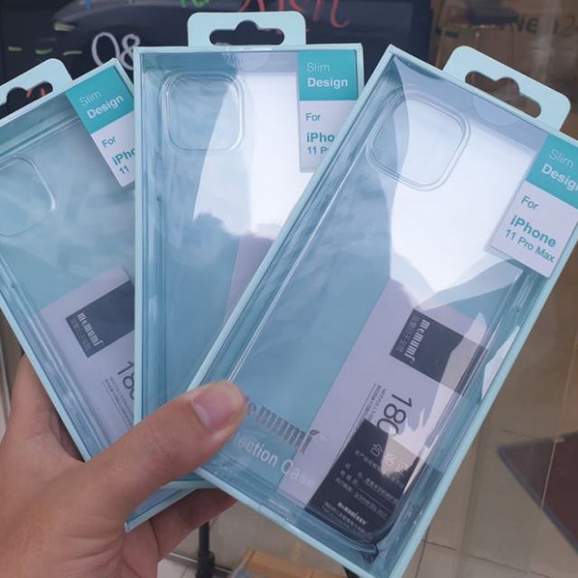 Ốp lưng Memumi cho iPhone 11/ 11 Pro/ 11 Pro Max Chống sốc Trong Suốt