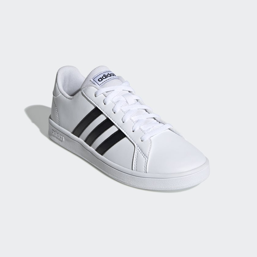 [HÀNG ĐẶT TRƯỚC] -  GIÀY ADIDAS GRANDCOURT 2 BÊN SỌC ĐEN (GÓT TRẮNG)