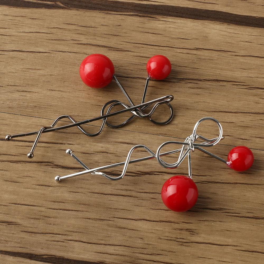 Kẹp Tóc Quả Cherry Dạng Xoắn Phong Cách Hàn Quốc Cho Nữ