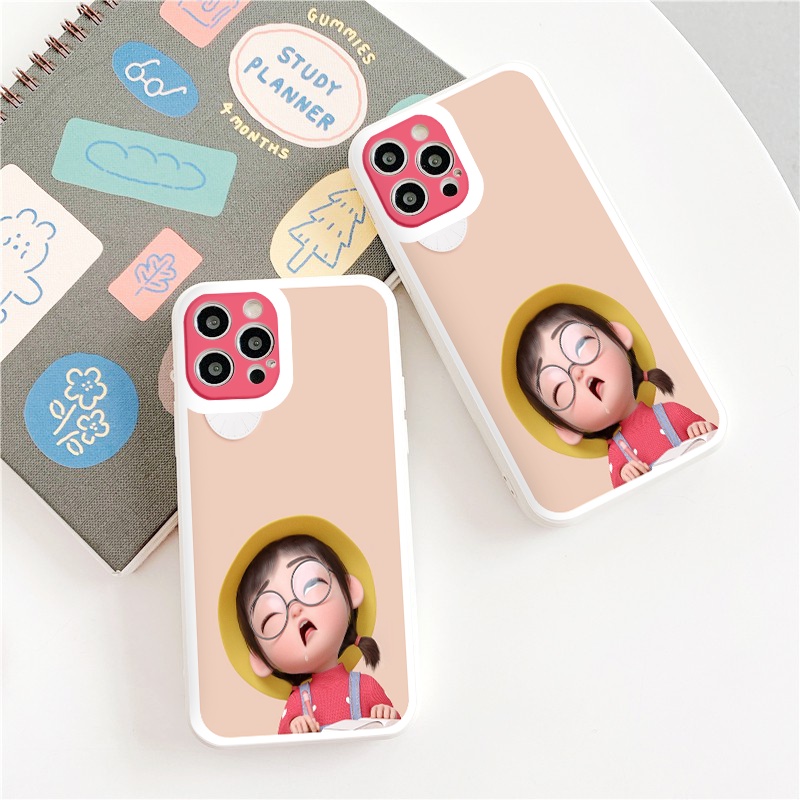 Ốp lưng iphone Baby mũ vàng cạnh vuông dẻo vuông iphone 6splus/7/7plus/8/8plus/x/xr/xs/11/12/pro/max/plus/13promax tr321