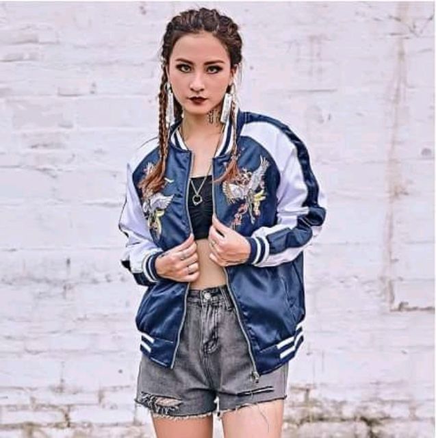 [ SẴN ] ÁO KHOÁC BOMBER JACKET THÊU HẠC