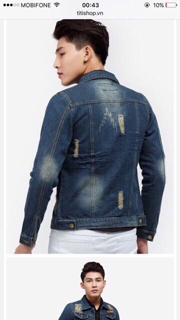 Áo khoác jeans thời trang nam