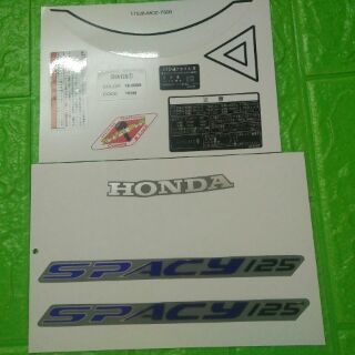 Bộ tem Spacy 125 màu xám 2005
