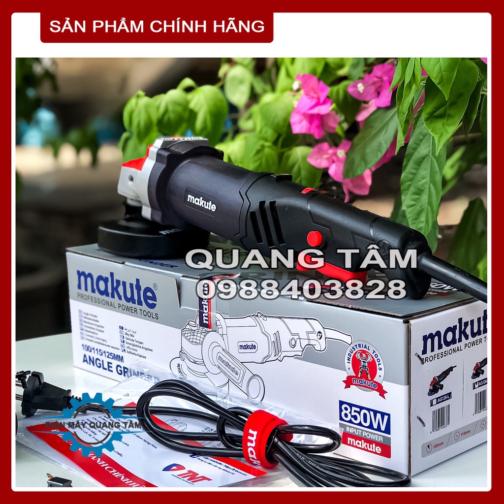 Máy Mài Có Triết Áp Điều Chỉnh Tốc Độ Makute AG126-LV [Chính Hãng]