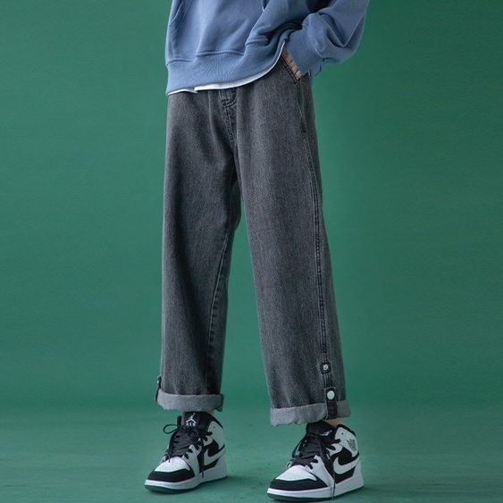Quần Jeans Nam Thời Trang Đơn Giản Hàn Quốc simple quần bò ống đứng nữ bigsize quần baggy jean unisex