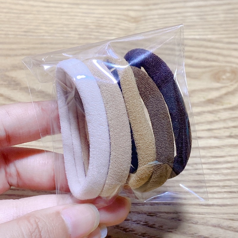 Chun cột tóc thun màu trà sữa siêu hott