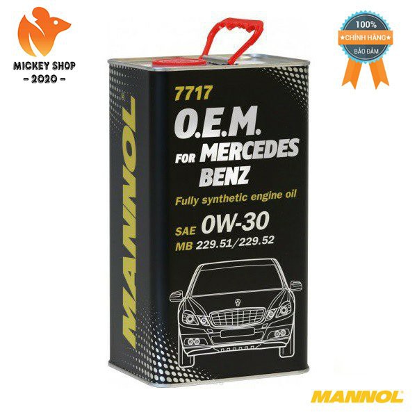 [Pro] Nhớt MANNOL 0W-30 SN/CF O.E.M Cho Xe Mercedes Benz 7717 – 4 Lít Hàng Đức Cao Cấp Chính Hãng – Mickey2020shop