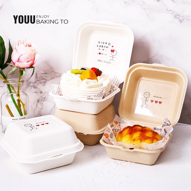 Hộp Bã Mía  trắng &amp; Nâu