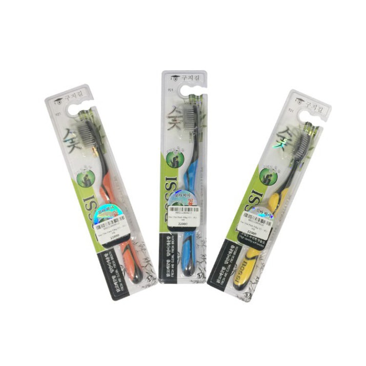 BÀN CHẢI ĐÁNH RĂNG SỢI THAN TRE HÀN QUỐC ✅ BOSSI- SỈ SLL