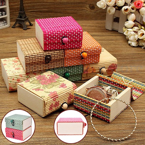 Hộp Đựng Trang Sức Bằng Gỗ Tre