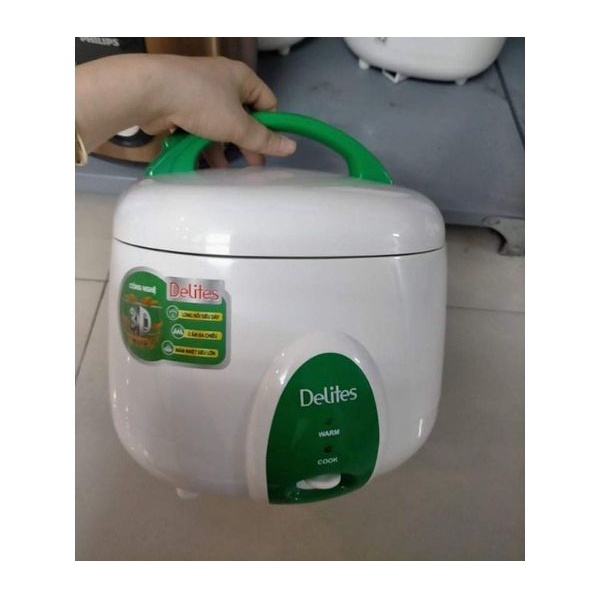 Nồi cơm nắp gài Delites 1.8 lít NCG1010 -Chính Hãng 100%-Lòng nồi phủ chống dính.công nghệ nấu 3D