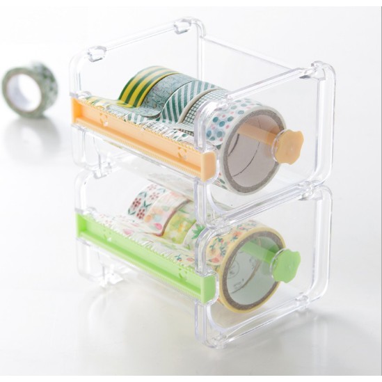Hộp cắt băng dính washi tape - Giá để băng dán washi tape DIY