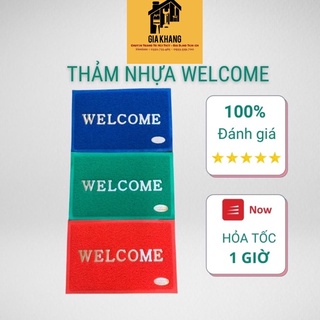 Thảm chùi chân welcome
