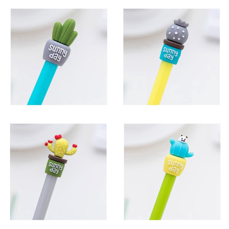 Set 4 Bút Bi Hình Cây Xương Rồng Dễ Thương