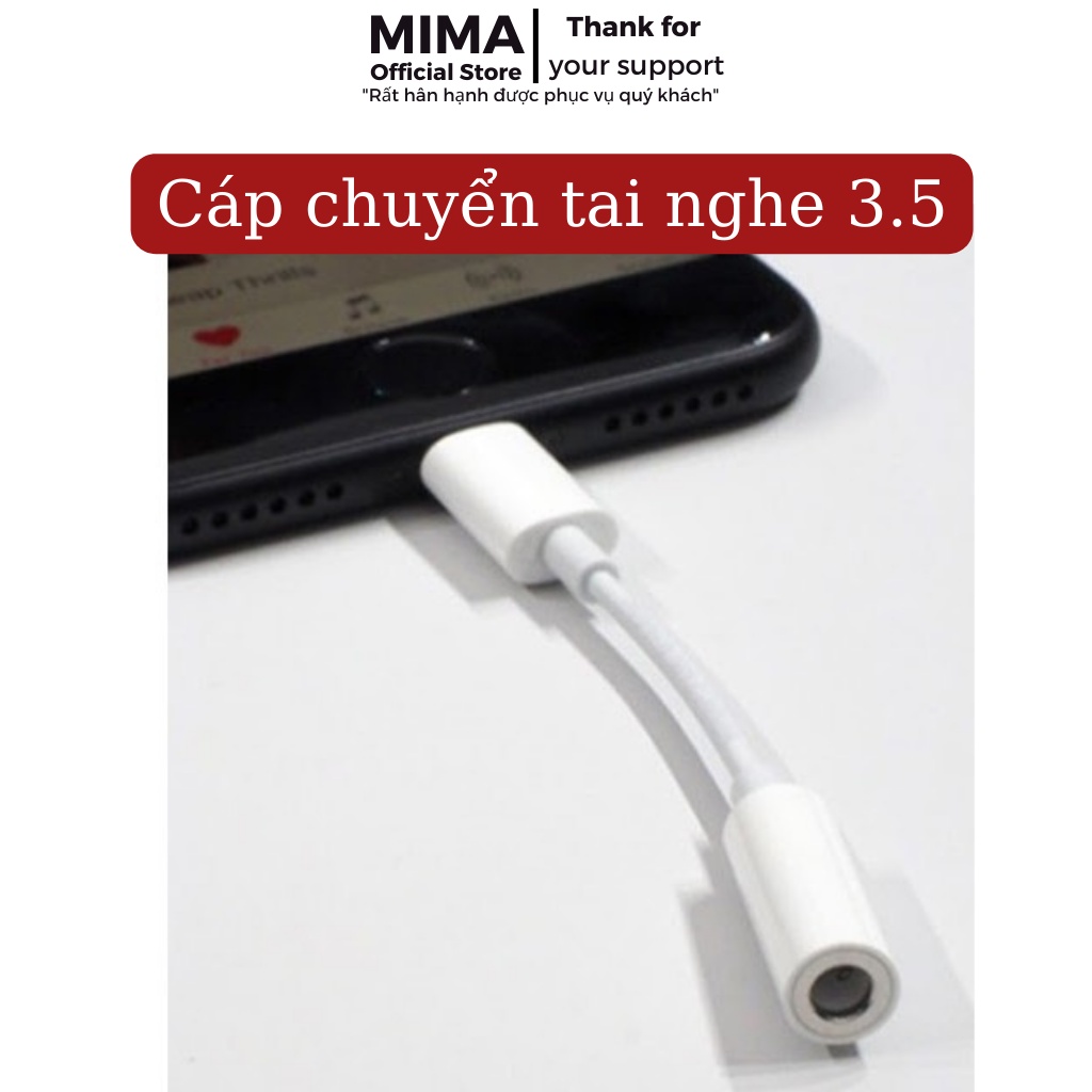Cáp chuyển đổi tai nghe sang chân tròn 3.5 mm-Dây Zắc,giắc,Jack