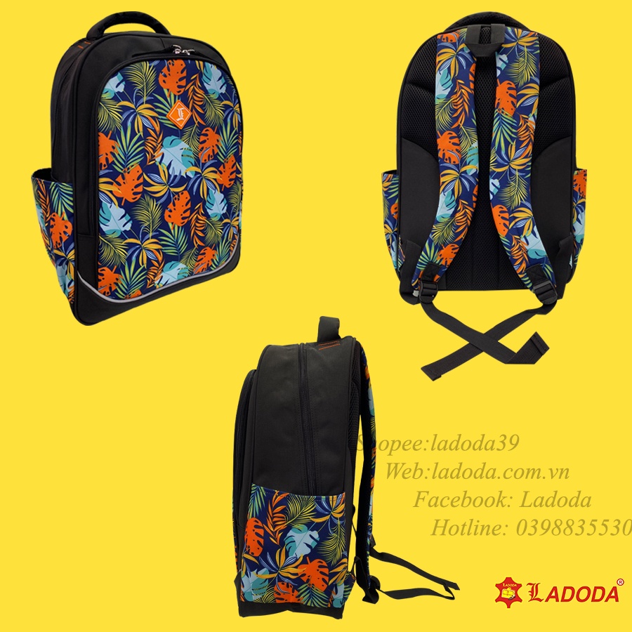Balo laptop, balo đi học, balo người lớn Ladoda chính hãng BL352.