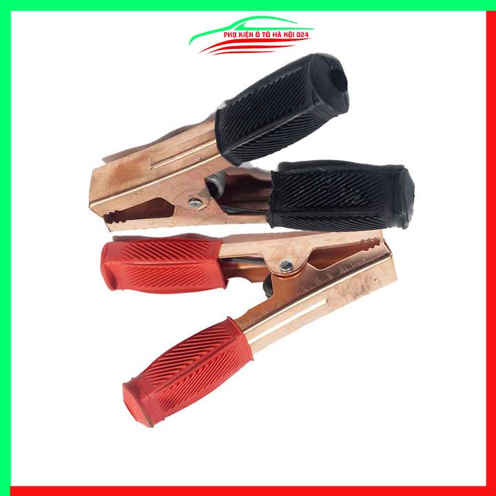 Bộ 2 Kẹp Ác Quy, Kẹp Cá Sấu Câu Bình Ô Tô 500A Cỡ Lớn 17x13x5cm