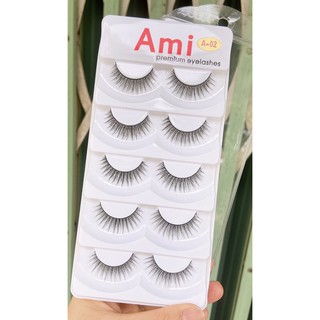 Lông Mi Giả Ami A02 5 cặp Cao Cấp