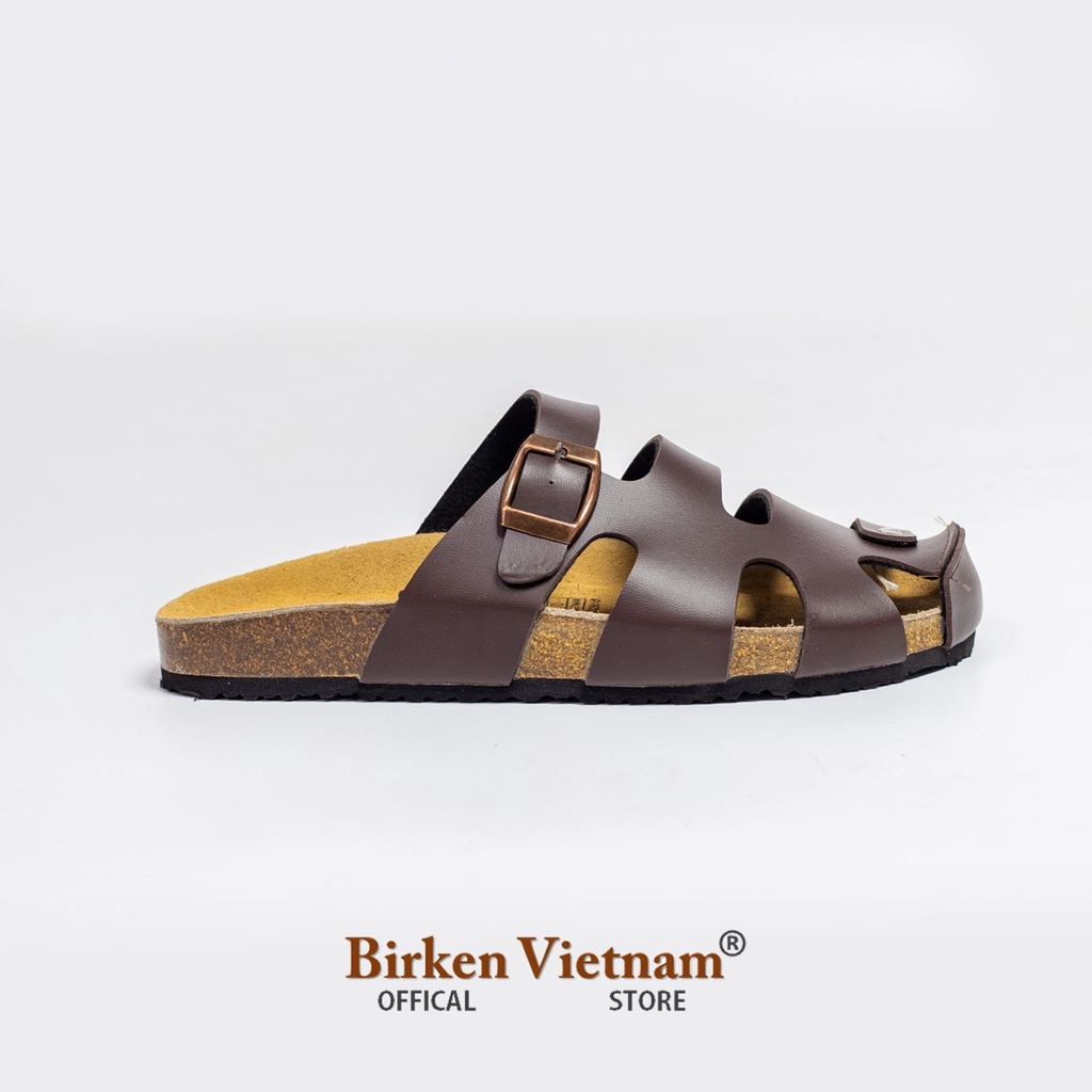 MÃ DÉP Rọ DA PU Đế Trấu Quai Kiểu Dáng Rọ Unisex Birken Vietnam Bioline