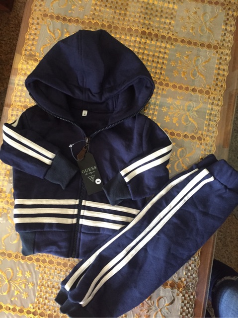 Bộ nỉ sọc bé trai