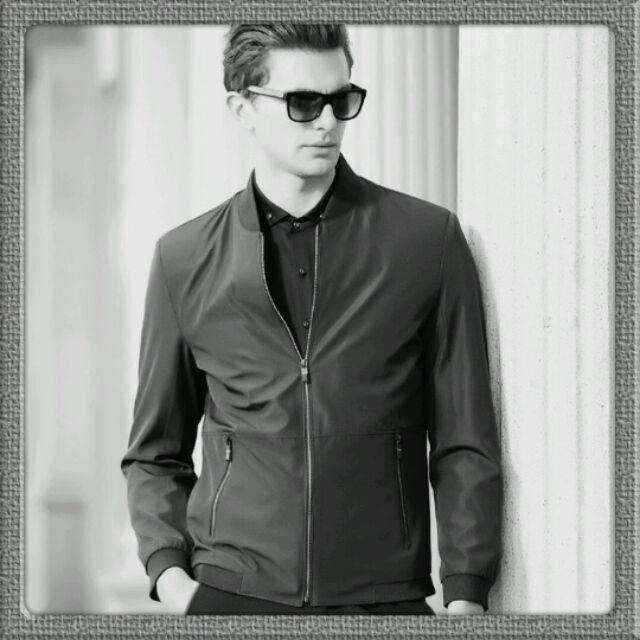 Áo khoác dù nam phối dây kéo trắng size XL , XXL