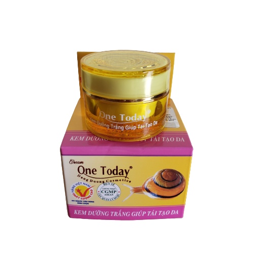 Kem dưỡng trắng da giúp tái tạo da One Today ốc sên 9g