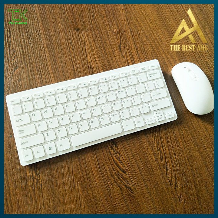 Bộ Bàn Phím Và Chuột Không Dây Mini Keyboard Mouse Wireless Máy Tính PC Laptop Bluetooth