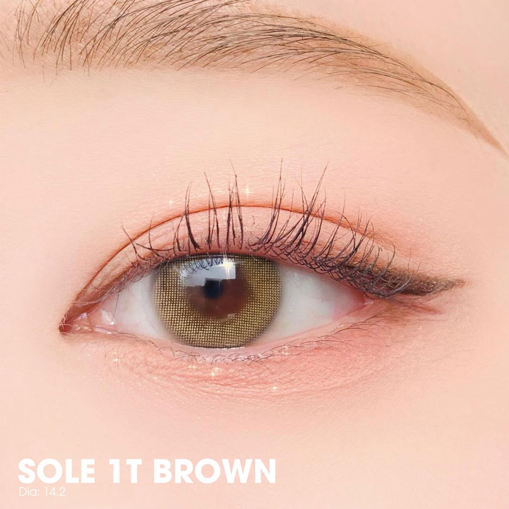 Lens Mắt Cận Màu Nâu Tây Nổi Bật Sole 1T Brown Zlens Tiêu Chuẩn Nhật Bản 0-8 Độ