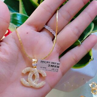 Dây chuyền mặt mạ vàng phay sáng