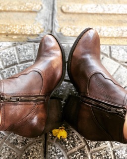 Giày bốt boho da loang hãng Steve MADDEN size 39