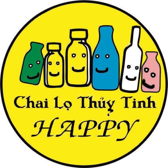 Chai lọ thuỷ tinh Happy, Cửa hàng trực tuyến | BigBuy360 - bigbuy360.vn